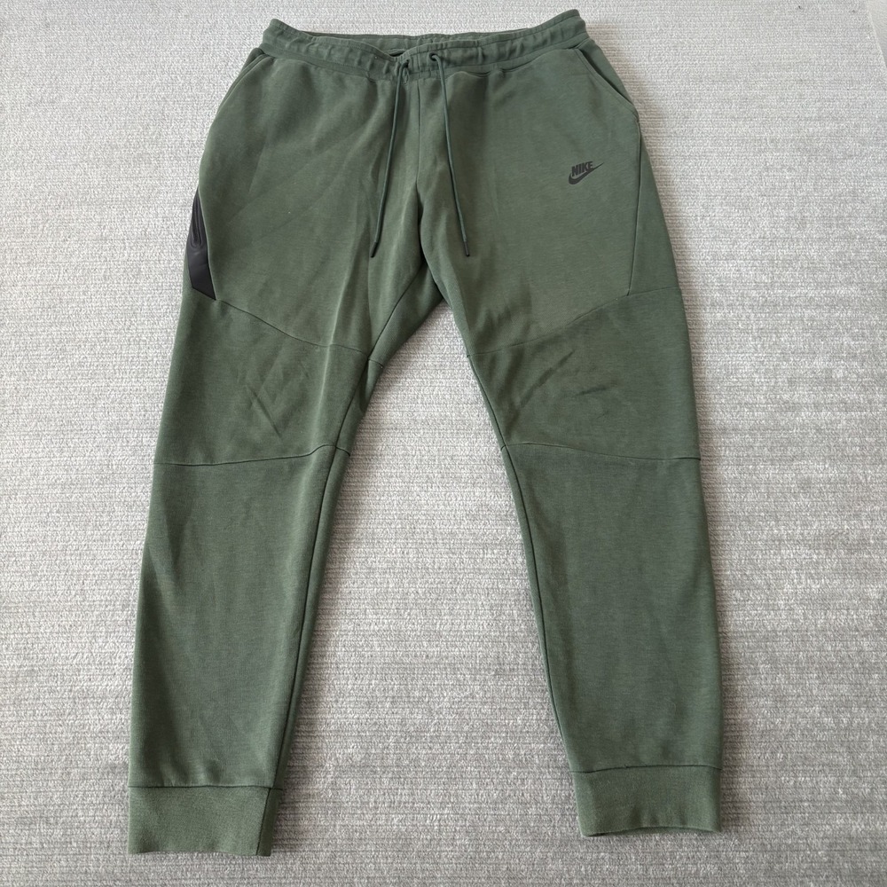 Nike Sportswear Tech Fleece Jogger Men XL Zip Pocket Tapered Dark Green Casual